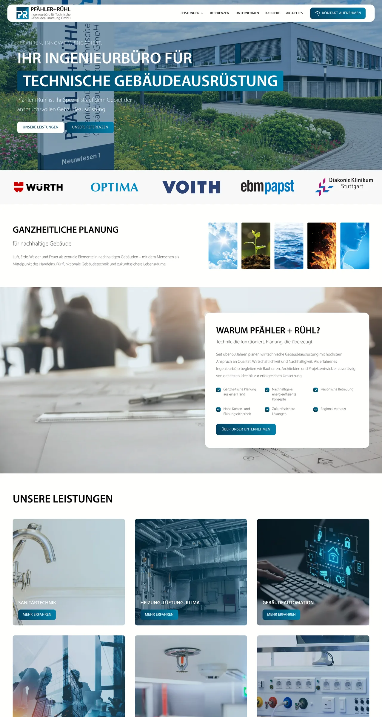 Website Referenz Pfähler+Rühl